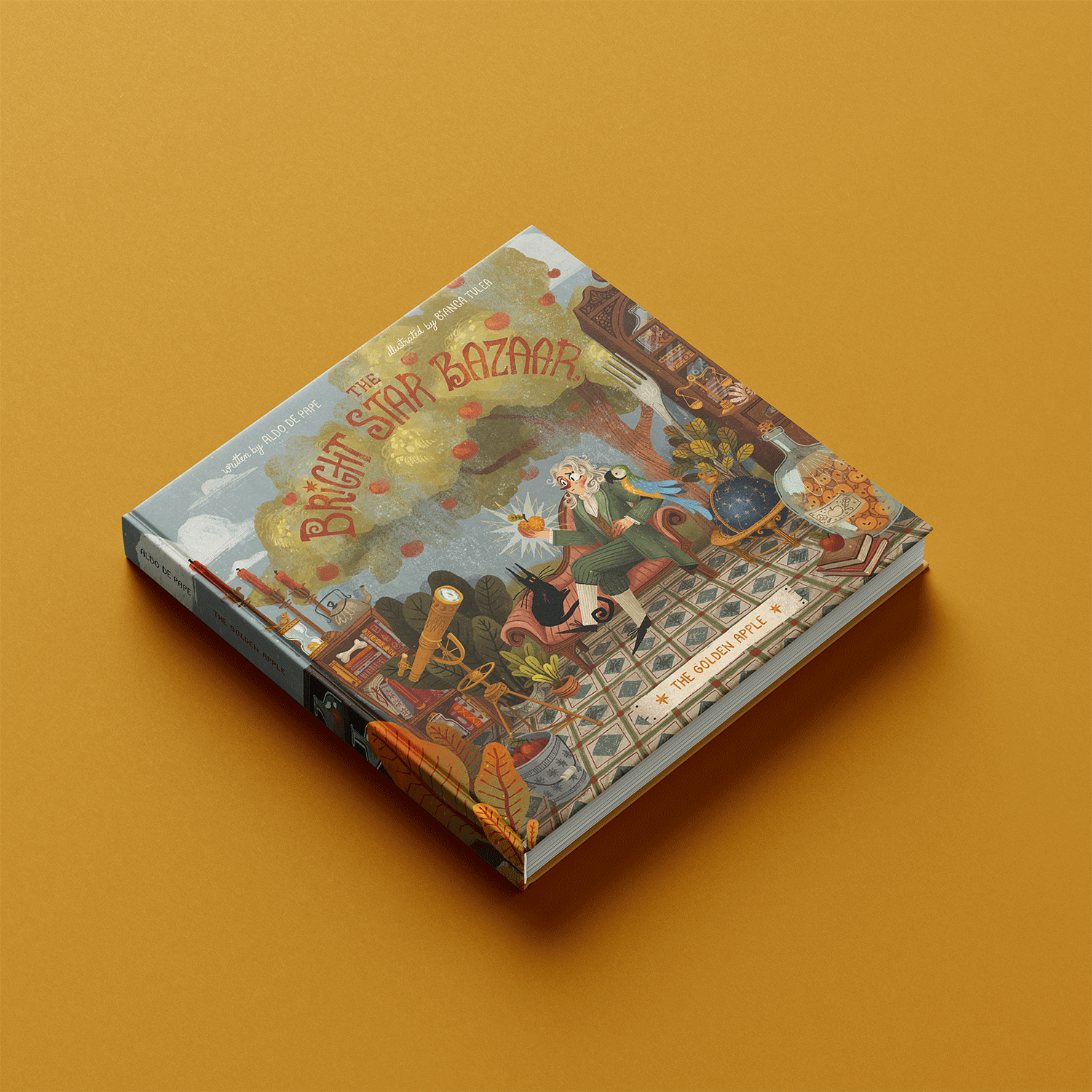 The Golden Apple — printed edition mockup